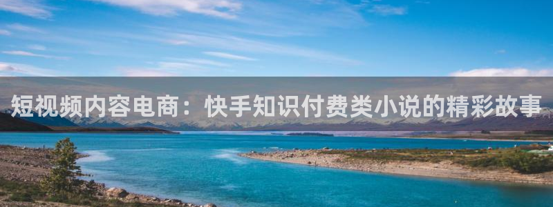久久小说网官网最新版入口：短视频内容电商：快手知识付费类小说的精彩故事