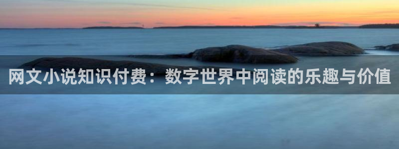 久久小说下载网免费：网文小说知识付费：数字世界中阅读的乐趣与价值